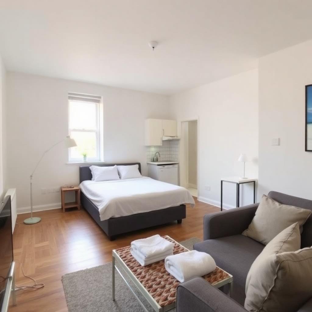 1 bedroom Airbnb turnaround after cleaning in Digbeth