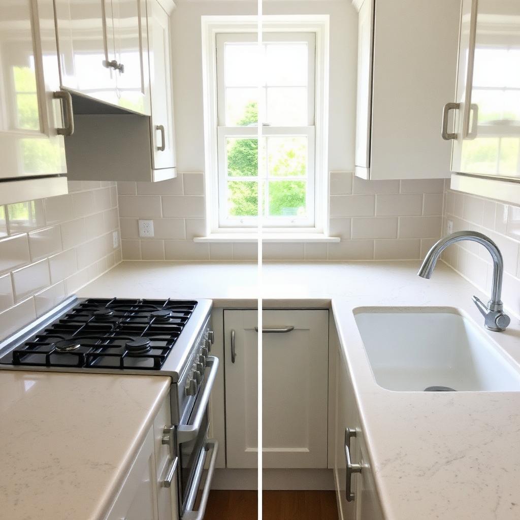 Kitchen deep clean after cleaning in Edgbaston